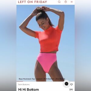 Left on Friday Hi Hi Bottom in Zinc - Small NWT